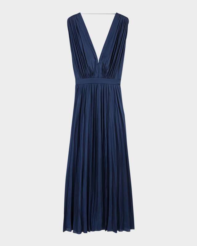 Revillou Satin Maxi Dress